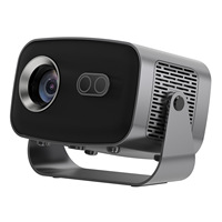 Projecteur V10 Android 4K HD 1080P 300 ANSI Lumens 150 Pouces avec Batterie Intégrée, Mise au Point Électrique, Stabilisateur, Lecture Multimédia, Home Cinéma Portable A10