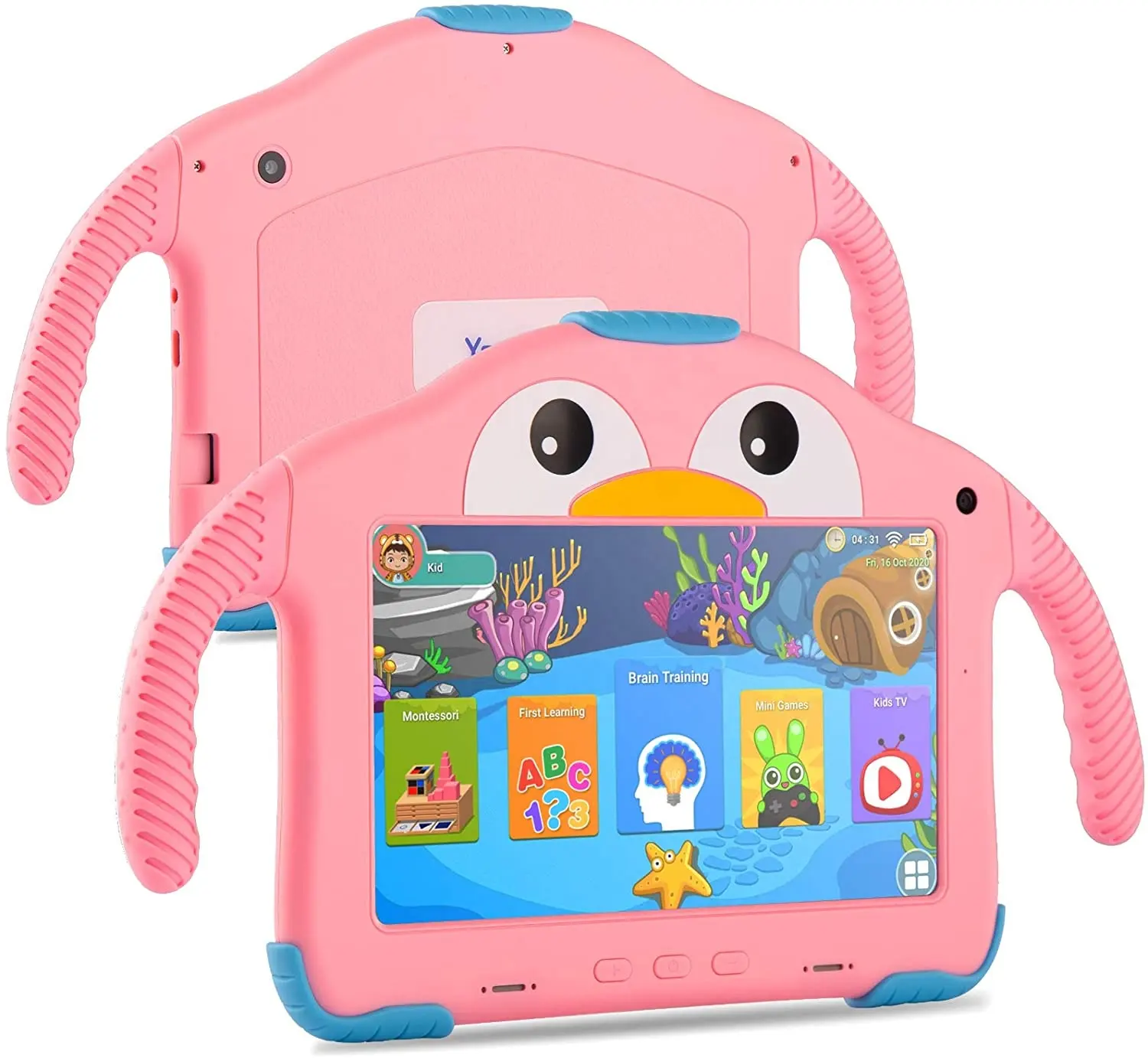 large stock in USA JAPAN Kids learning penguin tablet Android 10.0 rk3326 5gwifi IPS eye-protection touchscreen HDMI kids tablet