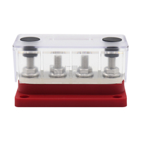 Barre omnibus de distribution de puissance marine 12V 48V 150A à 4 bornes avec borniers à vis en nickel-cuivre