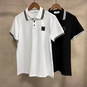 Top-quality casual fashion <b>stone</b> vintage 100% cotton <b>island</b> breathable fitted business polo shirt for men - Product Image 2