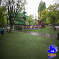 Parc de jeux en corde tressée personnalisé pour l'extérieur, parcours d'aventure multi-niveaux avec tour de suspension, certifié CE, pour 15 enfants