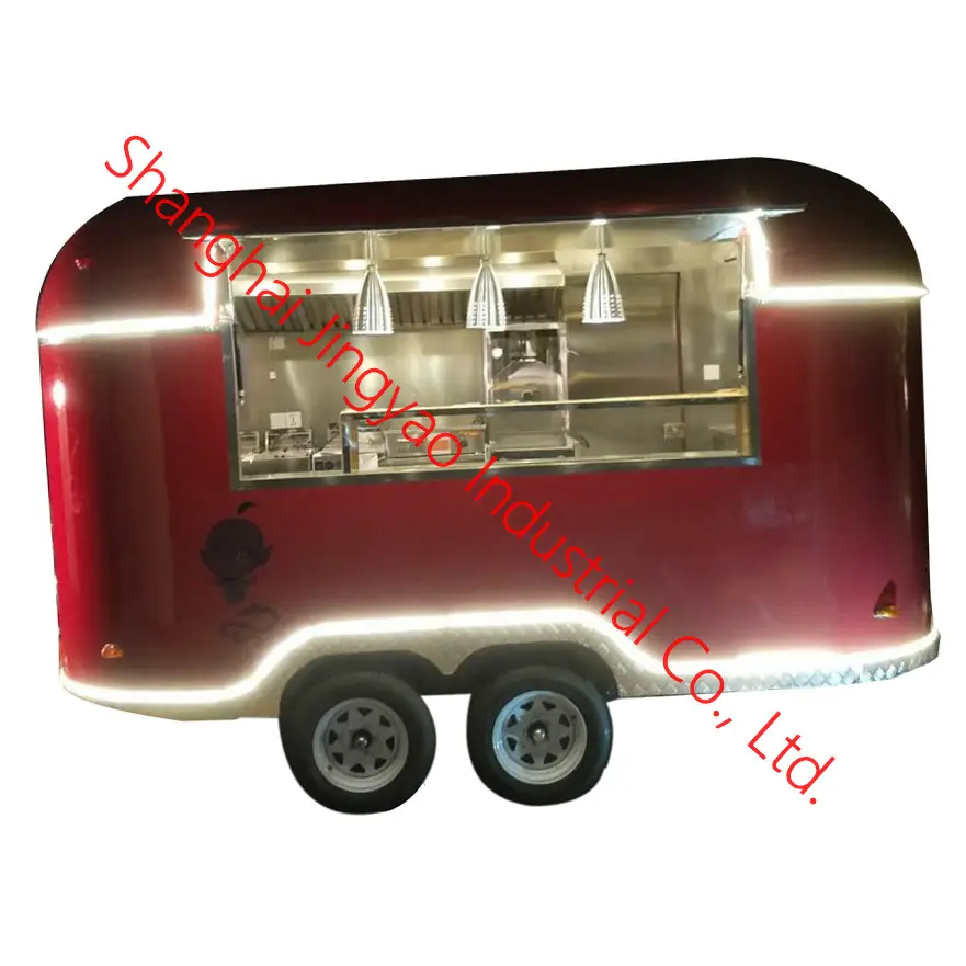 Nuevo diseño Bebida multifuncional airsteam OOD certaring cart Bus Electric Food Van / Mobile Food Trailer