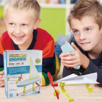 Kit de propulsion énergétique élastique DIY, modèle d'avion en plastique, outil d'apprentissage de la physique STEM, équipement de laboratoire d'ingénierie robuste pour juniors