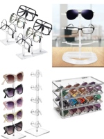 Présentoir multi-niveaux pour lunettes de style Ray-Ban, support optique en métal pour lunettes intelligentes