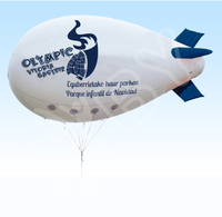 Zeppelin publicitaire gonflable sur mesure en PVC avec éclairage LED, ballon à hélium pour extérieur, à vendre