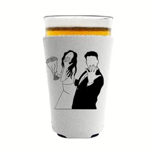 Gobelet isotherme portable en néoprène réutilisable et imperméable, personnalisable (couleurs et logo) pour mariages, pique-niques et activités de plein air - Product Image 2