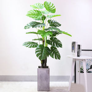 Ornement <span class=keywords><strong>de</strong></span> <span class=keywords><strong>jardin</strong></span> en pot réaliste monstera décoration d'intérieur simulation bonsaï plante artificielle plantes vertes pour la décoration - Product Image 2