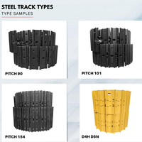Pièces de train de roulement : Chaîne de chenilles en acier 35MnB HRC52-58 pour bulldozer Caterpillar D6 D6C D6D D6H
