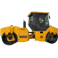 Compacteur routier à double tambour XD103 de 10 tonnes pour travaux de construction en Afrique