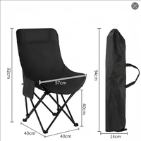 Chaise pliante de camping en acier inoxydable avec logo personnalisé, légère, pliable, type chaise lune, portable pour l'extérieur, la randonnée et les repas