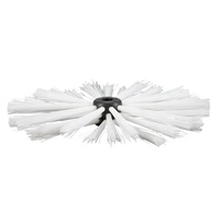 Brosse de nettoyage industrielle pour tuyaux avec poils en nylon, petite roue rotative Picote pour le nettoyage des égouts d'usine