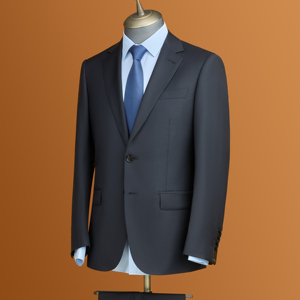 بدل عمل عالية الجودة للرجال بدلات Mtm أحادية الصدر من الصوف نصف قماش طقم بدلات فاخرة للرجال - Product Image 2