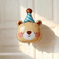 Ballon en aluminium motif animal de dessin animé mignon pour la décoration de scène d'anniversaire de cirque, de fête, de photos de bébés et d'enfants - Chine