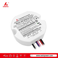Driver LED à courant constant 20W, sans stroboscope, petit, circulaire, 5 en 1, Triac 0-10V, dimmable, pour éclairage encastré commercial
