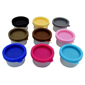 Juego de 6 pinturas lavables para dedos BASIC de 30 ml, seguras para la piel, pintura tempera brillante para niños, manualidades y juego sensorial - Product Image 2