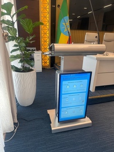 ขาตั้งสมาร์ทโพเดียมดิจิทัลแบบยืนหน้าจออัจฉริยะแบบโต้ตอบหมุนได้พร้อมลำโพงไร้สายหน้าจอด้านหน้าขนาด27นิ้ว - Product Image 5