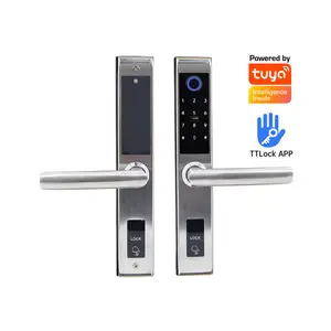 Serrure 지능형 디지털 Doorlock 안전 App 와이파이 제어 지문 생체 인식 핸들 전자 열쇠가없는 잠금