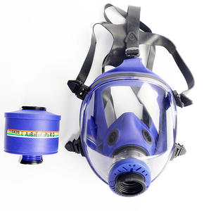 Masker Gas <span class=keywords><strong>Respirator</strong></span> Full-Face Impor Italia TR2002 Kit Gas Industri dengan Perlindungan Debu Kemasan Kotak Plastik - Product Image 1