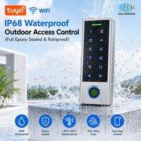 Contrôleur de porte autonome OEM personnalisé Tuya Smart WiFi IP68 étanche en alliage de zinc avec lecteur d'empreintes digitales, carte RFID et clavier PIN - Direct Usine