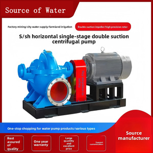 Bomba centrífuga de una etapa y doble succión, conexión por brida, salida de descarga, utilizada para el descarga de aguas residuales y lodos. - Product Image 5
