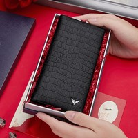 Dompet Bisnis Pria Emperor Paul dari Kulit Asli Motif Buaya dengan Penutup Lipat, Tempat Kartu, Dompet Koin, Anti-Pencurian, Sempurna