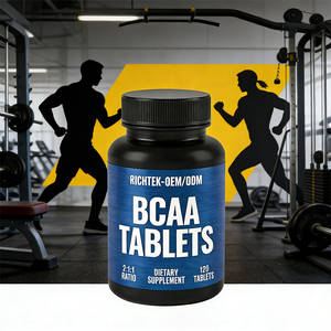 Ingrédients naturels non-OGM, 1000 mg, 2:1:1, acides aminés à chaîne ramifiée, complément nutritionnel optimal, comprimés d'acides aminés - Product Image 4