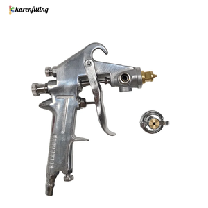 Pistolet de pulvérisation pneumatique industriel F-75 à haute atomisation, buse de 1,3 mm, pour peinture automobile, meubles en aluminium, colle, avec pot supérieur - Product Image 2