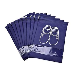 Sac à chaussures portable en non-tissé avec cordon de serrage, étanche, pour le voyage et la protection contre la poussière – Produit très demandé - Product Image 1