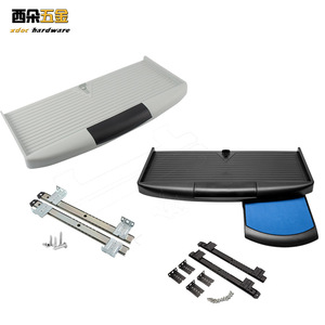 Xdoc Hardware Drawer Slide 1.2mm Silent Keyboard Tray Rail For Office Desk 31-50kg Load Capacity - Product Image 2