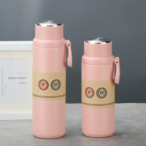 Nouveaux sports avec buse d'aspiration en silicone sans Bpa flacon à vide à large bouche isolé à Double paroi - Product Image 6