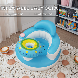Frisbee PVC Modern Comfortable <b>Small</b> Sofa Inflatable Baby Sitting up <b>Chair</b> -with Music <b>for</b> Dining and Living Room - Product Image 3