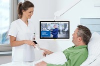 Oem Wall Mount Tablet Putih 13.3 inci Android layar sentuh Tablet medis untuk rumah sakit