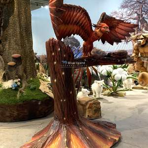 Sculpture de Phénix animatronique de créature <span class=keywords><strong>divine</strong></span> antique personnalisée - Product Image 3