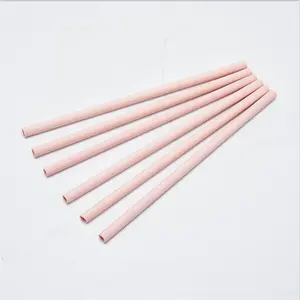 1000mm Pink 99% Alumina Ceramic Pipe Thermocouple Protection Tube For Furance