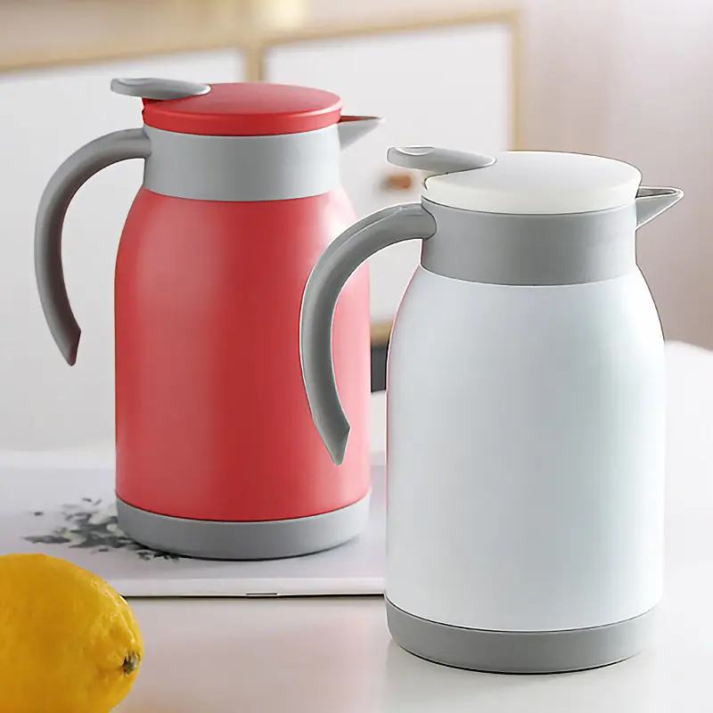 304 Edelstahl Moka Pot Haushalt Einfache Mode Vakuum isolierte Kaffeekanne Warmwasser krug halten