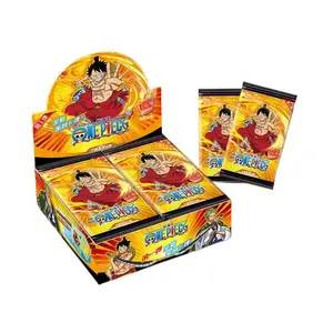 Tarjeta de colección de juegos de una pieza de Anime Luffy Zoro Nami Chopper Franky Booster Box TCG Battle Trading Card Packs juguete para niños
