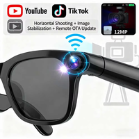Gafas Inteligentes con IA 2026, Cámara de 12 Millones de Píxeles, Grabación de Video, Traducción en Más de 20 Idiomas, Llamadas Bluetooth, Reproductor de Música, para Hombre y Mujer