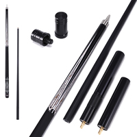 Queue de billard en fibre de carbone en deux parties pour usage sportif et billes de billard 11,5 mm/12,5 mm