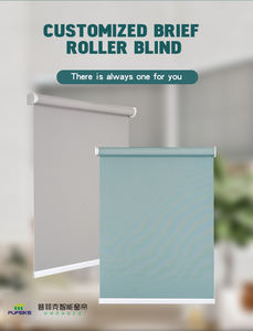 للبيع بالجملة من Pufeike تصميم عصري عمودي بنافذة فرنسية مدمجة بالمنزل شكل زنبرك غرفة نوم تقنية سادة - Product Image 4