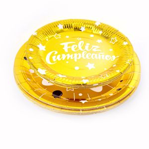 Hanlin <b>Disposable</b> Paper <b>Plates</b> 7 Inch 9 Inch Round Party Use - Product Image 5