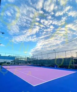 Qfan 2024 hot sell panoramic Tennis sport Courts Safety Outdoor Tennis Court