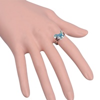 Divers anneaux de changement de couleur mignon papillon coeur étoile Animal température anneaux bijoux réglable filles Unique humeur anneaux
