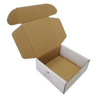 Boîtes rigides en carton ondulé personnalisables pour l'emballage de cadeaux de sous-vêtements, matériaux recyclés, petites boîtes d'expédition avec fermeture magnétique