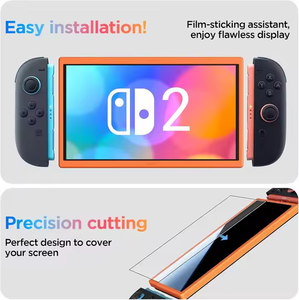 ฟิล์มกันรอยกระจกนิรภัย NS2 AR ป้องกันแสงสะท้อน 2.5D 9H HD ใส สำหรับ Nintendo Switch 2 - Product Image 3