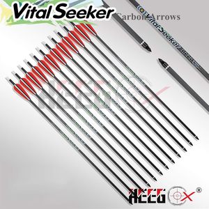 Reegox 12-gói Carbon trục bắn cung quan trọng người tìm kiếm 100 hạt lĩnh vực điểm cho săn bắn thực hành mục tiêu cho hợp chất cung - Product Image 3