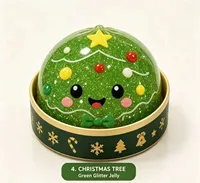 Kerstmis 8,5*5cm Dumplings Blind Box Squishy Grinch & Kerstrendier Squishy Stressverlichtende Speelgoed Cadeau 14+ Jaar Unisex Trend Cadeau