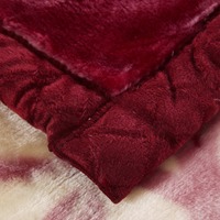 Couverture de lit de luxe en polaire à motif floral pour salon, couverture de canapé en polaire inaltérable pour l'hiver, lavable en machine