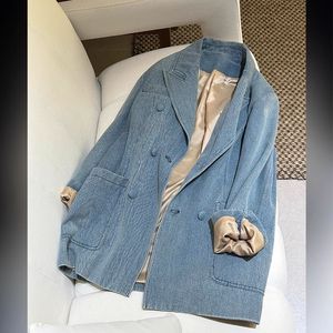여성용 대형 캐주얼 릴렉스 슈트 더블 브레스트 가을/겨울 루즈 다용도 셔츠 아우터웨어 - Product Image 5