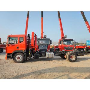 Camión Grúa de Brazo Plegable Dongfeng D9 de 8 Toneladas, Vehículo de Plataforma Plana para Elevación y Transporte en Ingeniería - Product Image 5