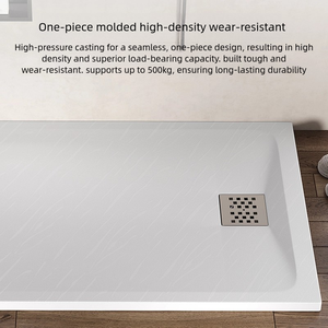 Moderna Plato <span class=keywords><strong>de</strong></span> <span class=keywords><strong>Ducha</strong></span> Portátil <span class=keywords><strong>de</strong></span> Piedra Artificial <span class=keywords><strong>con</strong></span> <span class=keywords><strong>Resina</strong></span> Impermeable, Acrílico, Cerámica y Mármol para Baño <span class=keywords><strong>de</strong></span> Hotel - Product Image 5